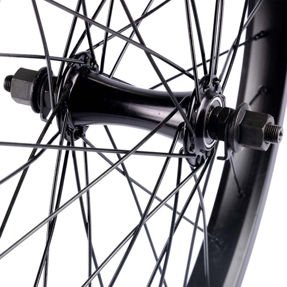 Backyard V2 Front Wheel - Black 10mm hub detail | UK BMX Shop