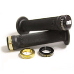 ODI x Stay Strong Ruffian Lock-On Grips - Black / Gold 130mm