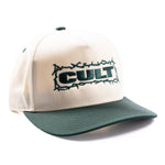 Cult BMX Bolts Cap - Cream / Green