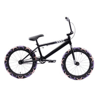 Cult 2024 Juvenile 18" BMX Bike - Black With Purple Camo Tyres 18" | Backyard UK BMX Shop