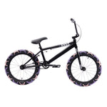 Cult 2024 Juvenile 18" BMX Bike - Black With Purple Camo Tyres 18"