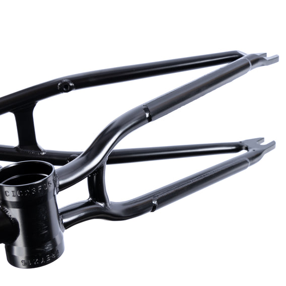 Cult Trey Frame - Black | Backyard UK BMX Shop Hastings