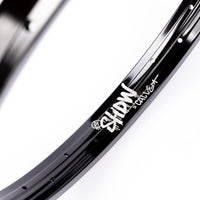 Shadow Calle Rim - Black 36 Hole artwork graphic | Backyard UK BMX Shop
