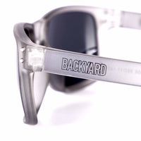 Backyard BMX Sunglasses - Clear With Black Logo