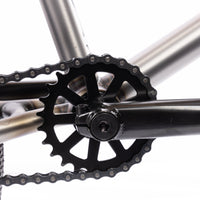 Cult 2024 Access BMX Bike - Raw With Grey Camo Tyres 20" Sprocket and Crank | Backyard UK BMX Shop Hastings