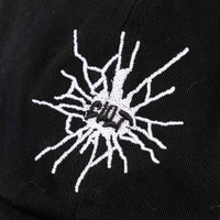Black sweatshirt with a white embroidered design on a black background