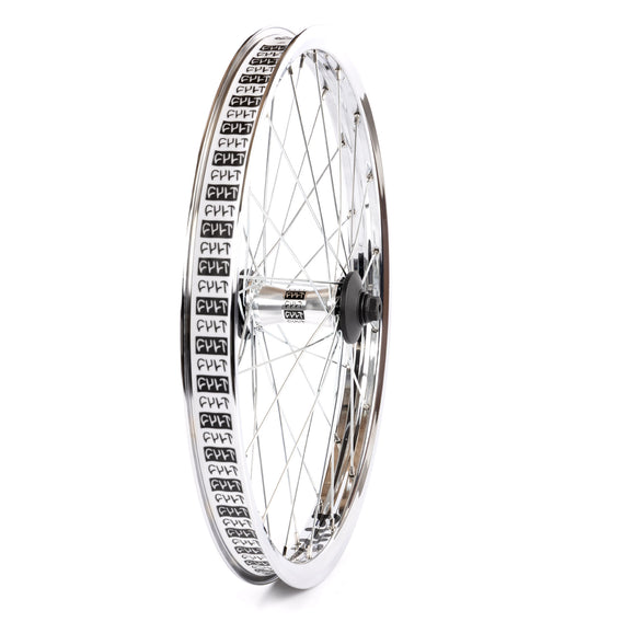 Cult Crew V2 Front Wheel With Guards - Chrome 10mm (3/8")