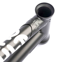 Cult BMX Hawk Frame - Gun Metal Grey head tube gusset