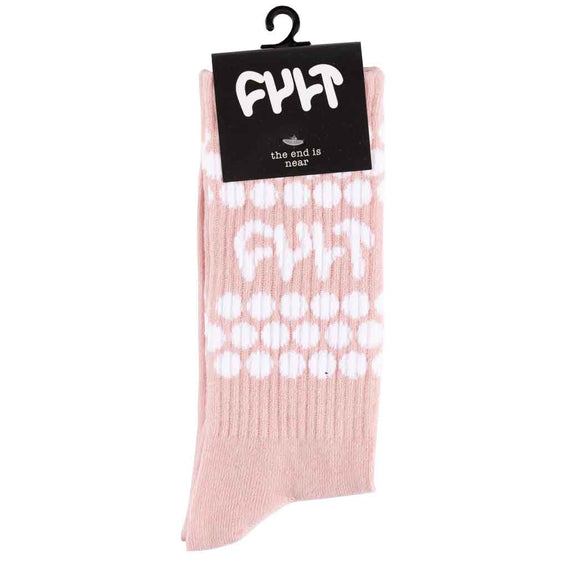 Cult Don't Worry Socks - Pink