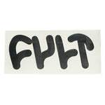 Cult Thick Logo Die Cut Sticker - Black