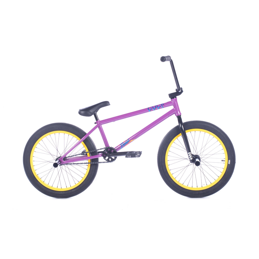 Cult Devotion BMX Bike '24 Panza Purple Yellow Rims Cult