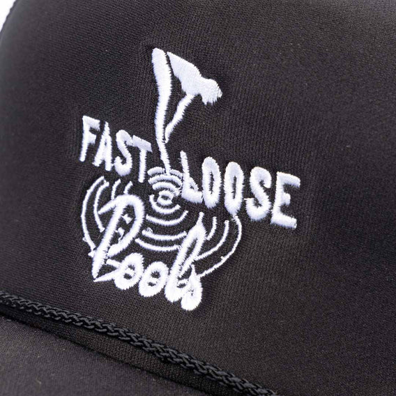 Fast And Loose Pool Haven Trucker Cap - Black | Backyard BMX Shop UK