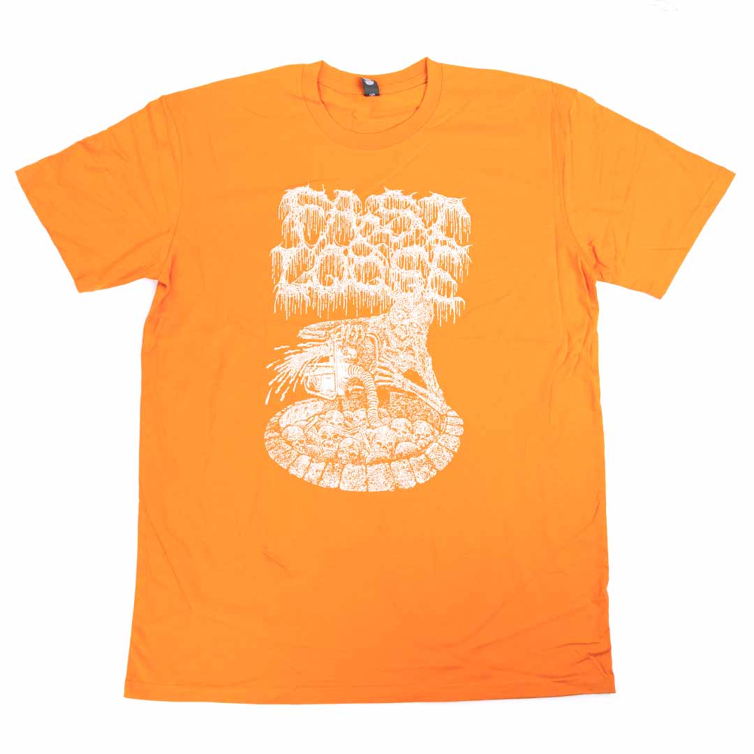 Fast And Loose Skeletal Cleansing T-Shirt - Orange | Backyard BMX Shop UK