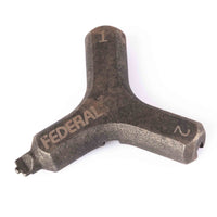 distressed black federal spoke key logo