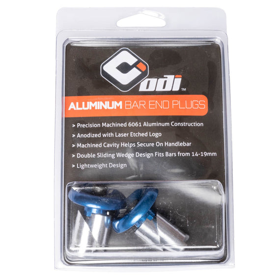 ODI Aluminium Bar Ends - Blue
