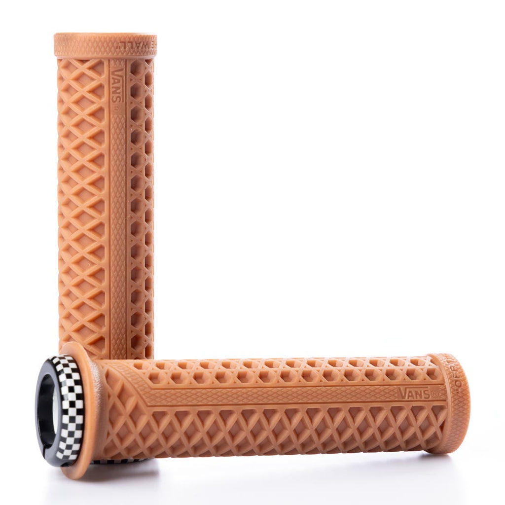 ODI Lock-On MTB V2.1 Grips - Gum/White Checker Pattern Vans Collaboration