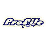 Profile Racing Small Logo Sticker - Blue