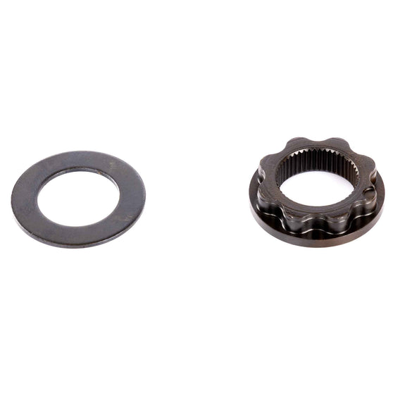 Profile Universal Spline Drive Sprocket Adapter 19mm spline with washer next to it bottom