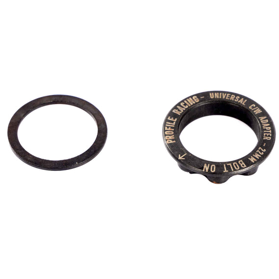Profile Universal Bolt On Sprocket Adapter - 22mm bolt on with washer next to it top