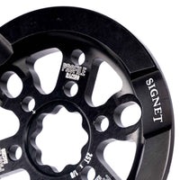 Profile Signet Universal Guard Sprocket - Black etching logo