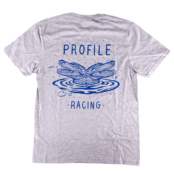 Profile Two Headed Gator T-Shirt - Grey back