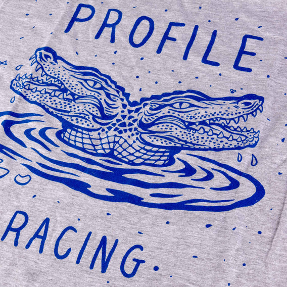 Profile Two Headed Gator T-Shirt - Grey back detail