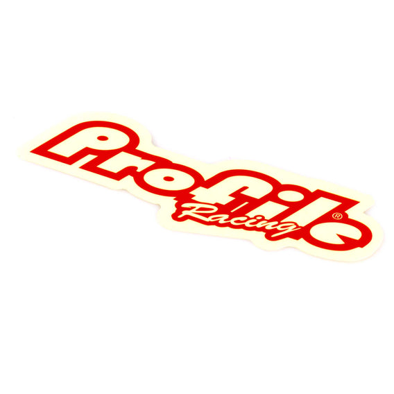 Profile Racing Small Logo Sticker - Red
