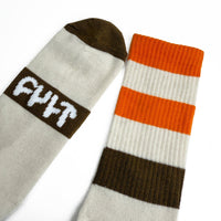 Cult Stripe Socks - Brown and Orange