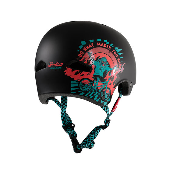 Shadow Big Boy FeatherWeight Helmet Black side graphic | BMX