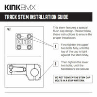 Kink Track Front Load Stem - Matt Black 50mm Reach