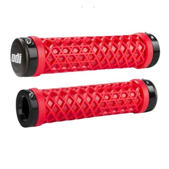 ODI x Vans Lock-On Flangeless Grips - Red 130mm