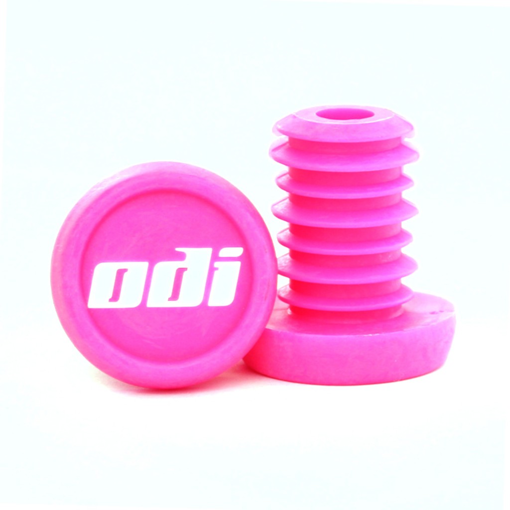 ODI Nylon Bar Ends Pink Backyard BMX