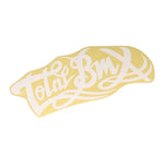 Total BMX Large Logo Sticker - White