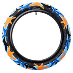 Cult Vans Tyre 20" - Blue / Orange Camo With Black Sidewall 2.40"