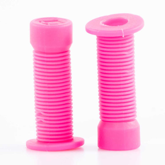 ODI Longneck Grips Schrader Valve Caps - Pink (Pair)