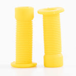 ODI Longneck Grips Schrader Valve Caps - Yellow (Pair)