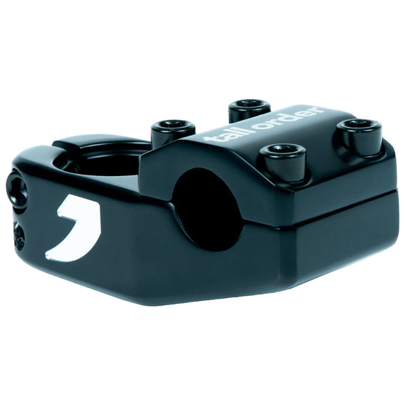 Tall Order Logo Top Load Stem - Black With Silver Logos 50mm Reach