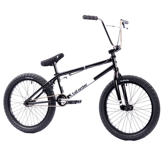 Tall Order Pro 20" BMX Bike - Gloss Black With Chrome Bars 20.85" - COSMETIC MARKS (See Description)
