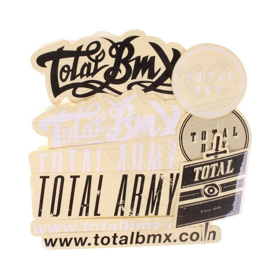 Total BMX sticker pack mixed
