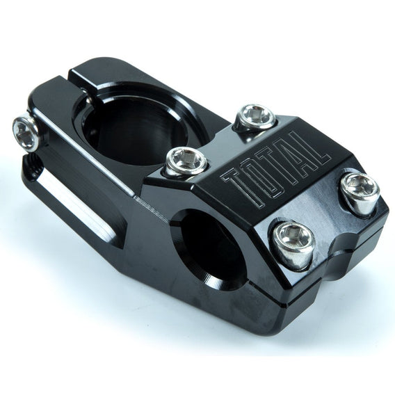Total BMX Team V3 Top Load Stem - Black With Chrome Bolts