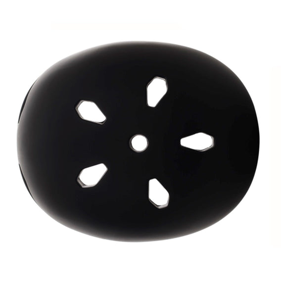 Shadow FeatherWeight BMX helmet Black top view | BMX