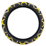 Cult Vans Tyre 20" - Yellow Camo With Black Sidewall 2.40"