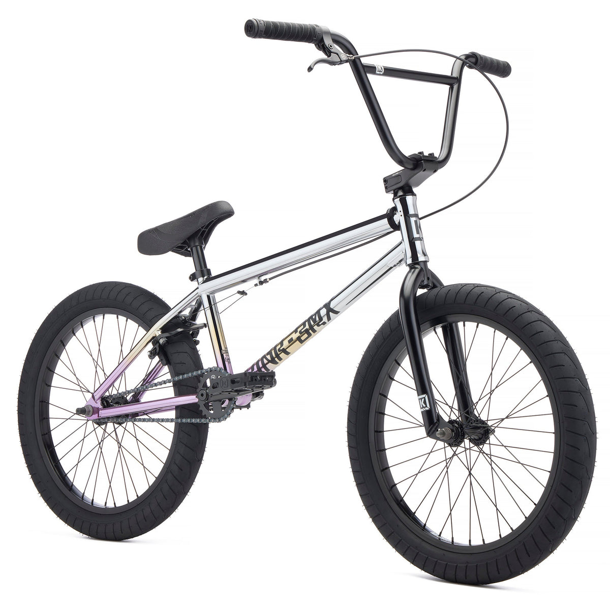Kink launch complete bmx bike in the liquid chrome colour option at Backyard BMX