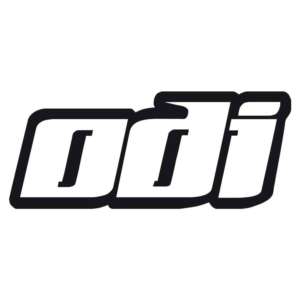 OBI BMX grips logo in black with a white logo
