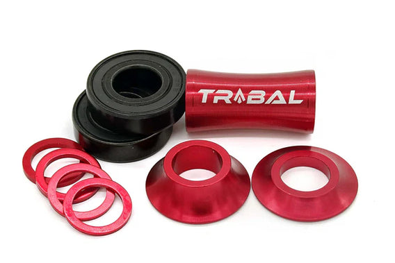 Tribal Mid Bottom Bracket - Red 19mm