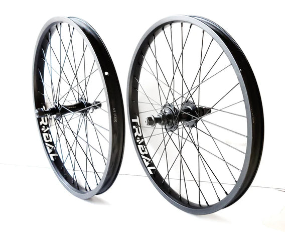 Tribal 20" Wheelset With RHD Cassette Wheel - Black
