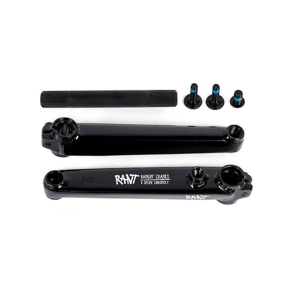 Rant Bangin' 8 19mm Cranks - Gloss Black – Backyard BMX