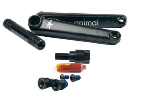 Animal bikes akimbo 22mm black bmx cranks