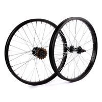 Tribal 18" Replacement Wheelset RHD - Black with Silver Spokes 16 Tooth