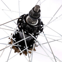 Tribal 18" RHD Wheelset - Black with Silver Spokes 16 Tooth